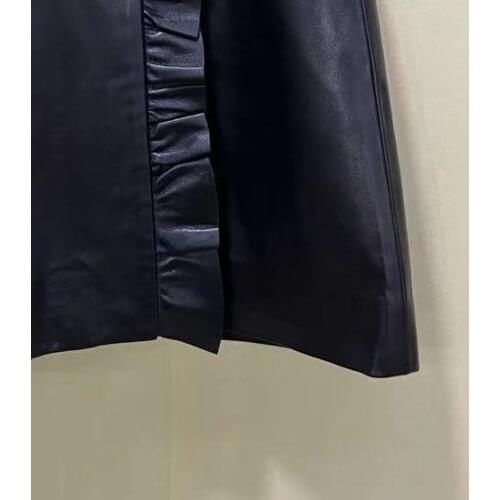 ZHUISHU Women's Leather Skirts