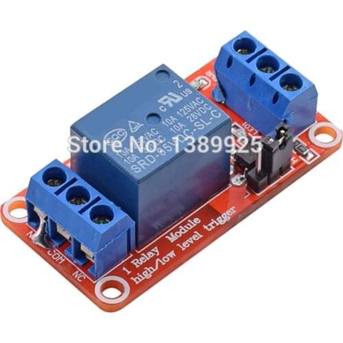 10PCS 5V One 1 Channel Relay Module Board Shield with optocoupler Support High and Low Level Trigger