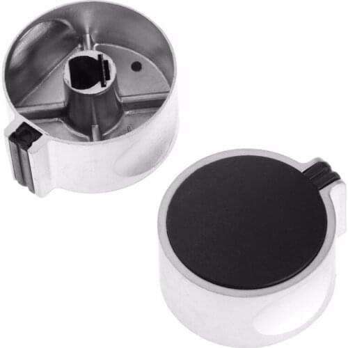 2Pcs 8mm Hole Metal Gas Stove Cooker Rotary Switch Knobs Universal Replacement