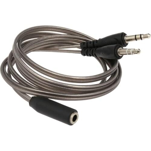 3.5mm Audio Splitter Cable Y Splitter Jack 1 Female to 2 Male Adapter Cable Converter Earphone Microphone Cord for Laptop