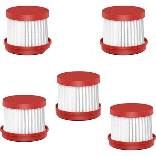 5pcs Vacuum Cleaner HEPA Filters for Deerma Mite Removal Instrument Vacuum Cleaner CM1300/CM1900 Accessories