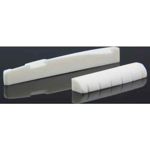Buffalo Bone Guitar Bridge Nut Saddle for 6 String Classical Guitar White Musical Stringed Instrument Guitar Parts Accessories