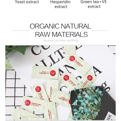 50pcs/box YIGANERJING Anti Aging Eye Cream Ageless Eye Cream Serum Instantly Puffiness Wrinkle Remove Cream With Box