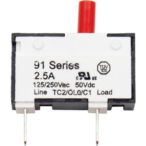 Kuoyuh 91 series 2.5A thermal overload circuit breaker for vacuum cleaner dyson