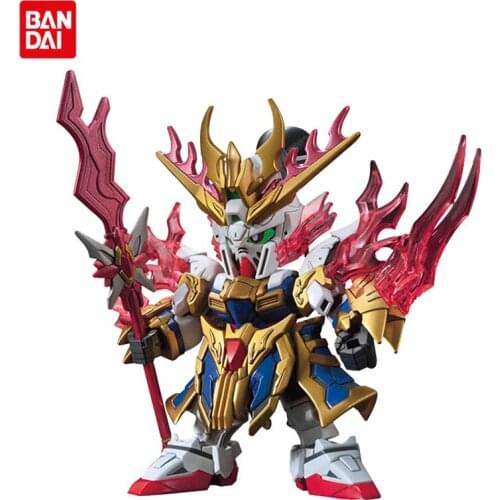 Bandai Assembled Gundam Anime Model Three Kingdoms Chuangjie SD BB Warrior Q Version Zhang Fei God Gundam Robot Decoration Toy