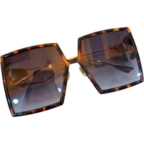 Oversize Big Rectangle Sunglasses Brand Design Acetate Frame Women Eyeglasses Vintage Men Sunglasses With Original Box UV400