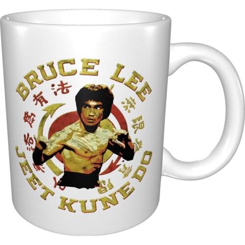 Bruce Lee Jeet Kune Do Kung Fu Master Mug Coffee Cup Coffee Mug Crazy Porcelain Kitchen Double Glass Coffee Cups