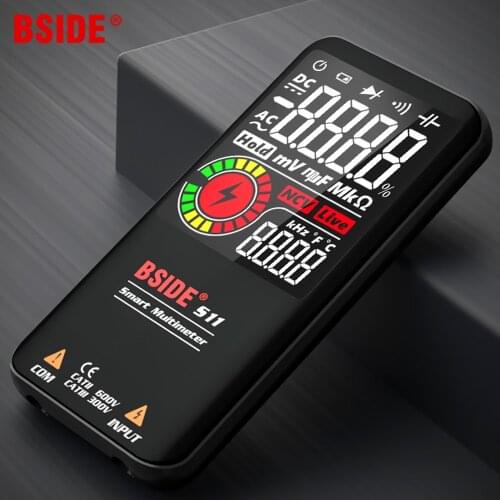 BSIDE Digital Multimeter S10 S11 S20 Profesional multimetro Smart DC AC Voltage Capacitor Ohm Diode NCV Hz EMF Tester Detector