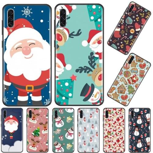 Christmas cartoon deer christmas tree Phone Case For Samsung A20 A30 30s A40 A7 2018 J2 J7 prime J4 Plus S5 Note 9 10 Plus