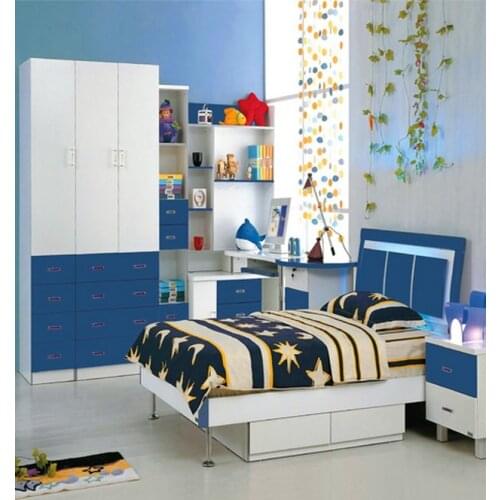 Blue Bedroom for Children Photography Backdrops Photo Props Studio Background 150x210cm Photo Background