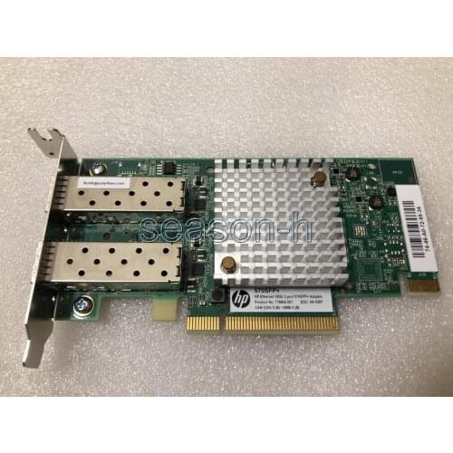 HP Ethernet 10Gb 2 Ports 570SFP+ Adapter 718904-B21 718902-001