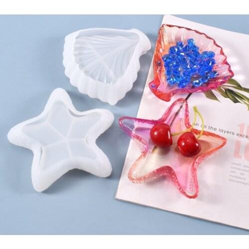 Leaf Starfish Dish Storage Box Silicone Mold for DIY craft Epoxy Resin Coasters Mould Jewelry Making Tools
