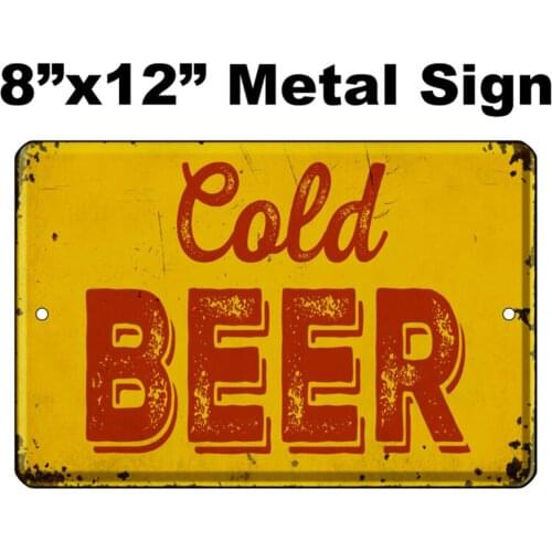 8"x12" METAL SIGN - Beer #4 Vintage Looking Craft Game Room Bar Man Cave Gift