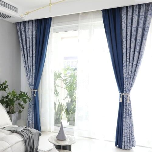 Soft Hand Feeling Blackout Curtains for Living Room Bedroom High Quality Printing Window Drapes Custom Made