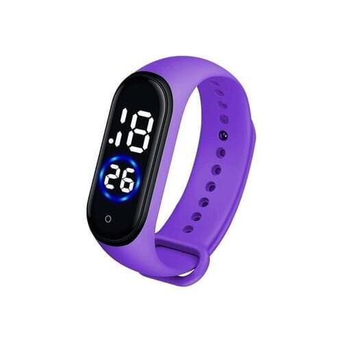 Unisex Purple Touch Wrist watch