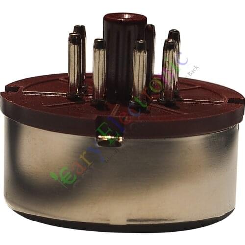 Wholesale and retail 2pc 7Pin Red Bakelite Vacuum Tube sockets Saver base HIFI audio amplifier radio free shipping