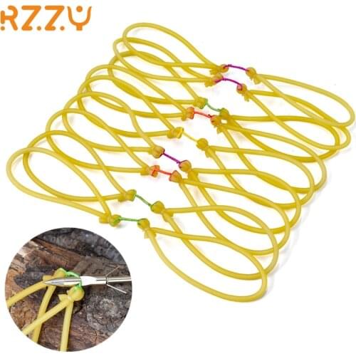 3/6/9 PCS Hunting Slingshot Round Rubber Bands Traditional Fishing Shooting Bands for Outdoor Catapult Fish Dart Accessories New