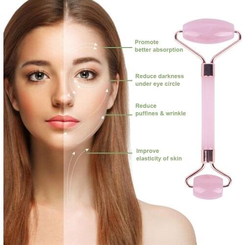 2Pcs Rose Resin Guasha Roller Stone Board Massager Double Face Slimming Stick Body Relaxation Massager Scraper Roller Set