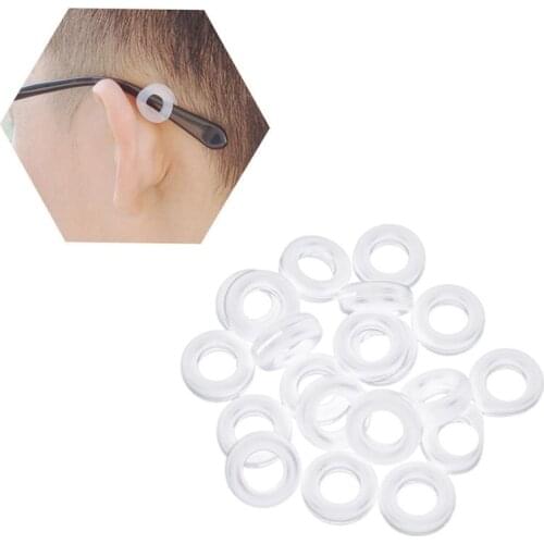 10 Pairs of Silicone Eyeglasses Temple Tips Sleeve Retainer Anti-Slip Round Comfort Glasses Retainers For Glasses