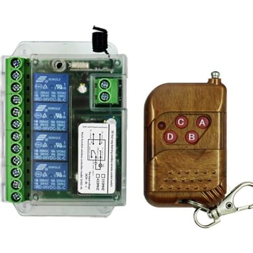4 channel universal remote control switch, 12 volt remote control on off switch with relay