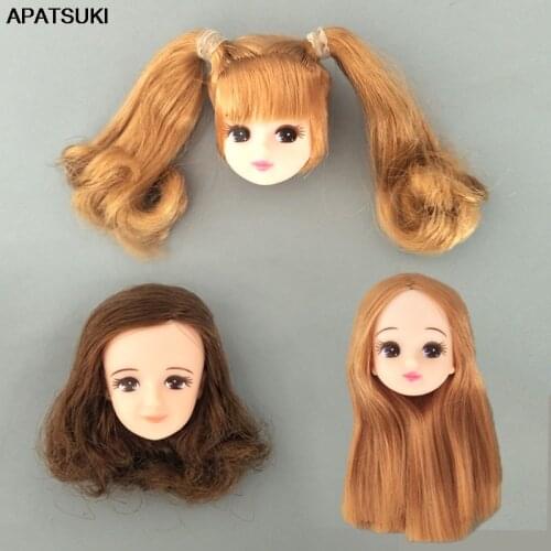 High Quality Soft Plastic Fashion DIY Dolls Head For Licca Doll Heads For 1/6 BJD Dolls DIY Toy 1:6 Doll Accessories For Child