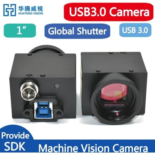 High Speed USB3.0 1 Inch Industrial Digital Camera 4.0MP Color Global Shutter With SDK Machine Vision 2048*2048@88.5FPS