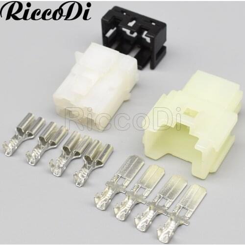 1-20Kits 4pin Car Connector Air Conditioning Male Female Plug Socket Terminal Heater Blower Resistance Plug For Iveco Baodi