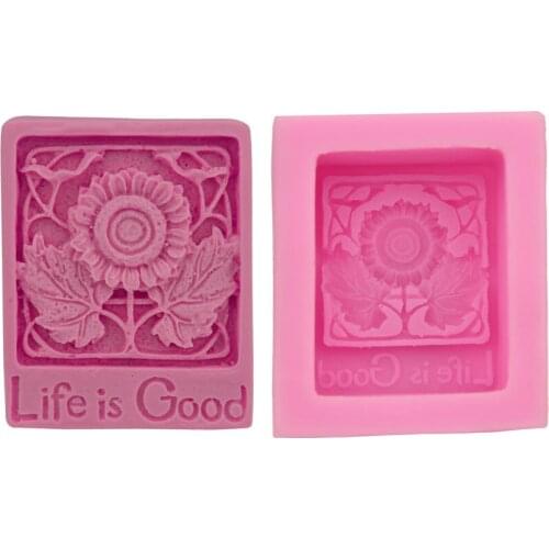 1Pcs Flower Silicone Mold Sunflower Cake Decorating Tools Fondant Chocolate Moulds Polymer Clay Resin