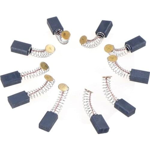 10Pcs/Lot Mini Carbon Brushes Spare Parts Drill Electric Grinder Replacement for Electric Motors Rotary Tools 5x5x8mm 5x8x13mm