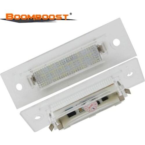 2pcs Car LED Number License Plate Light Lamp 18LED Fit For Porsche Cayenne 996 986/911 Carreravo 3528SMD Transparent Frame