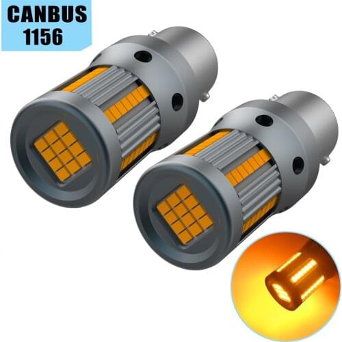 2x BA15S P21W BAU15S PY21W LED Car Turn Signal Lamp CANBUS Error Free LED Bulb Amber for Bmw f30 e36 g30 e53 e65 e82 f20 x5 e70