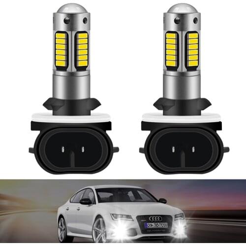 2X H27W/2 881 880 Led Bulbs Fog Lights for Cars Led Fog Driving Lamp High Lights Car Light Sourse 6000K White H27W H27 Led H1H3