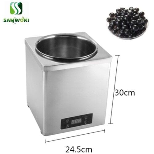 3L Electric food insulation machine Stainless Steel Buffet Soup Warmer Pot commercial bubble milk tea pearl warming machine