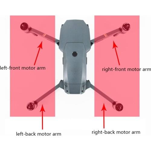 Used DJI Mavic pro Arm with motor Repair Accessories Front Back Left Right Mavic Pro Motor Arm With Cable Spare part