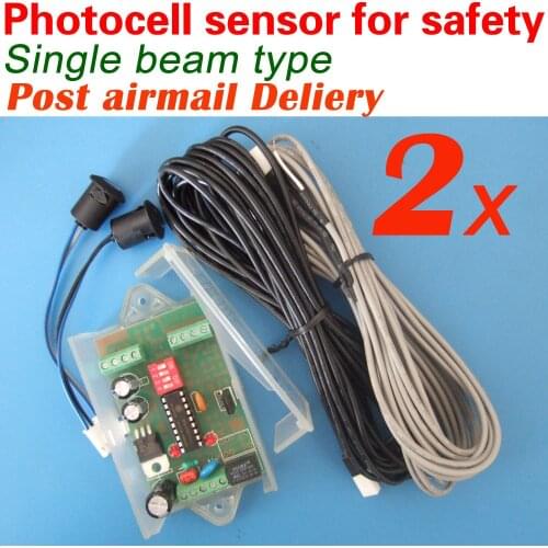 Free shipping with Post Airmail 2 Sets WS-210 Automatic door safety beam sensor (Double Beam)