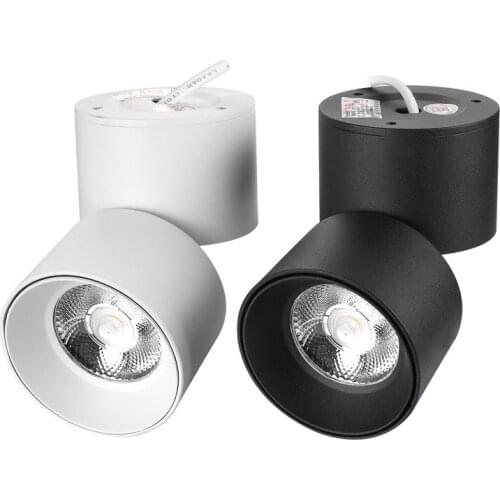 COB LED Downlights Surface Mounted LED Ceiling Lamps 3W 5W 7W 10W 12W 15W 18W 20W Foldable 360° Rotatable Background Spot lights