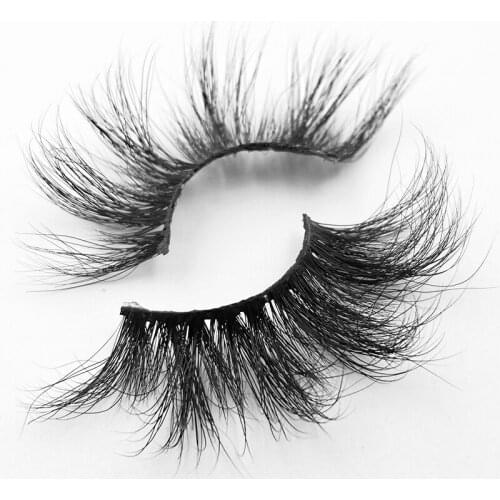 5D 25mm Long Fluffy Mink Lashes Bulk Natural Strip Eyelashes Cruelty Free False 6D Eyelash Extension 3D Real Mink Lashes Vendors