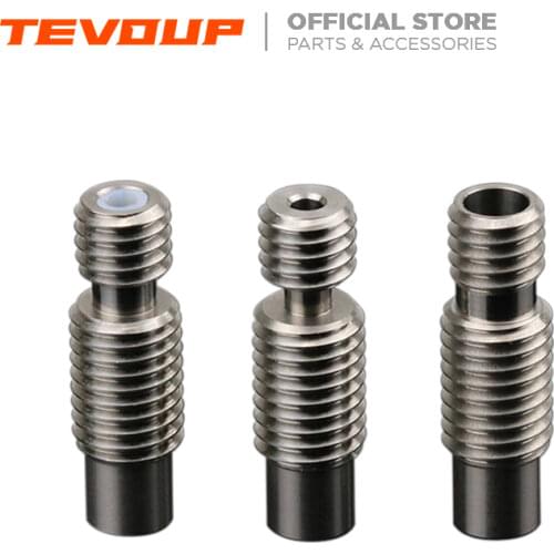 Homers/TEVO 1PC high quality heat break for E3D V6 HOTEND Vocano heater block 1.75MM Filament Remote Feeding Tube 3D printer acc