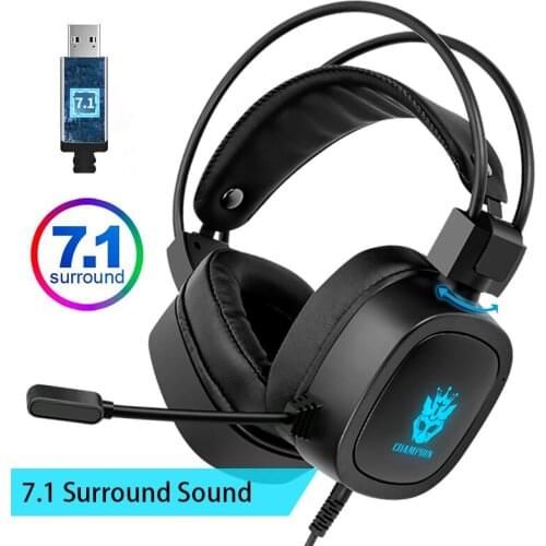Gaming headset headset, headset headband with microphone, stereo bass, LED light, for PS4 PC computer laptop mobile phone
