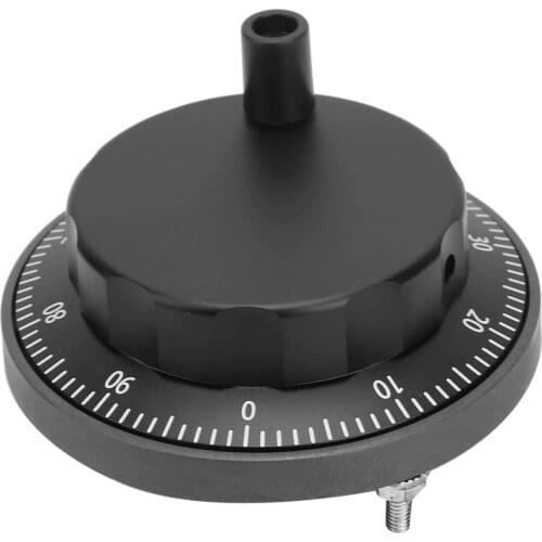 Pulser Handwheel 5V 80mm 6Pin CNC Pulser Black Handwheel 100PPR Manual Pulse Generator Encoder Handwheel