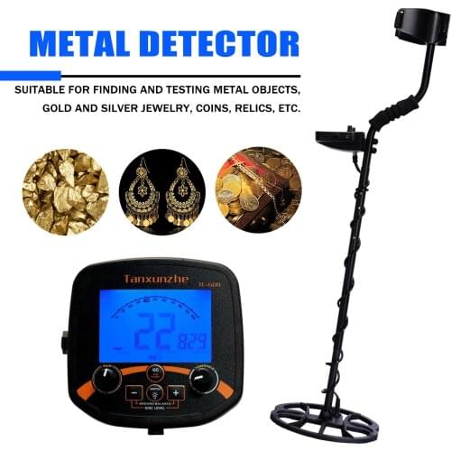 TC-600 Metal Detector Pinpointer 11 Inch Waterproof Search Coil Handheld Metal Detectors Underground Gold Digger Treasur Hunter
