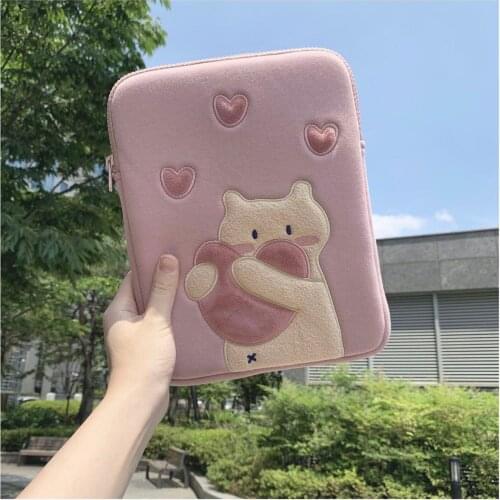 Fashion gilrs cute cartoon apple ipad pro 11 case 2020 new 10.5 10.2 9.7 inch airshockproof tablet sleeve bag pouch