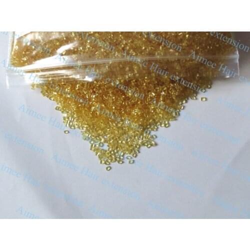Wholesale 50g Italy Glue Grain Transparent yellow / Soft Adhesion Fusion Glue Keratin Winter special