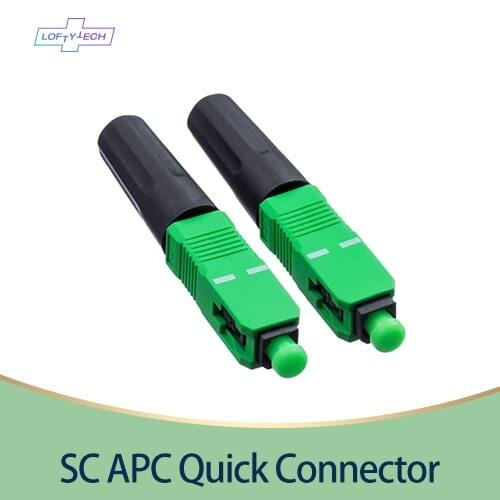 Free Shipping 0.3dB FTTH SC APC Optical Fiber Cable Quick Connector Fast Cold Connection Adapter for CATV Network