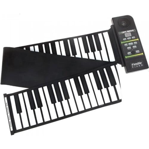 Portable 88 Keys Flexible Roll Up Piano Electric Folding Keyboard piano With Foot Pedal
