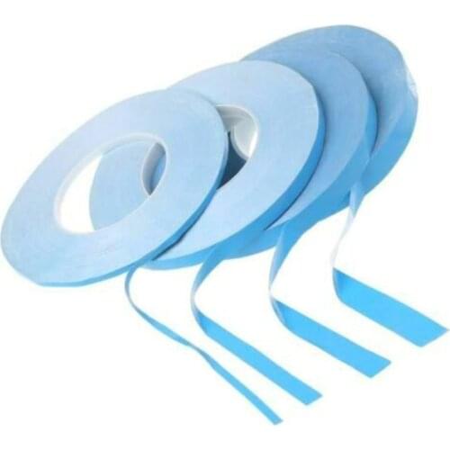 Dropship 1 Roll 25m / Roll 3mm -20mm Width Transfer Tape Double Side Thermal Conductor Adhesive Tape for PCB LED Chip Heat Sink