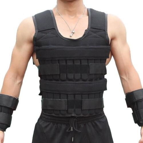 35KG Adjustable Exercise Loading Weight Vest for Boxing Training Weight Training Boxing Running Vest Fitness Equipment