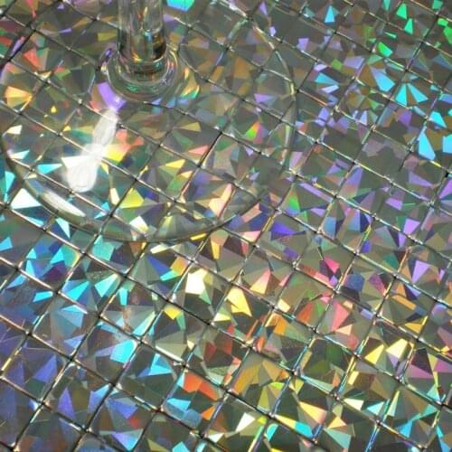 Self adhesive Aluminum composite metal mosaic tiles kitchen backsplash , home improvement HME8608