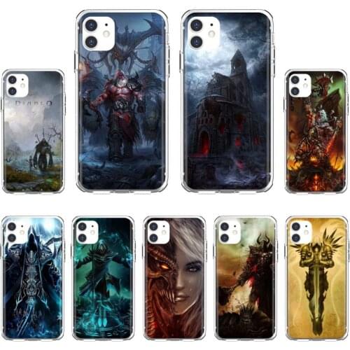 Silicone Shell Cover For Xiaomi mi Redmi Note 3 4 4X 5 6 7 8 8t 9 9s 9t 10 pro lite Diablo-Reaper-Of-Souls-Demon-Hunter