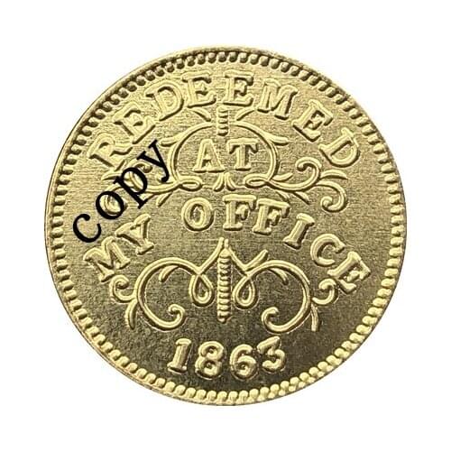 USA Civil war 1863 copy coins #12